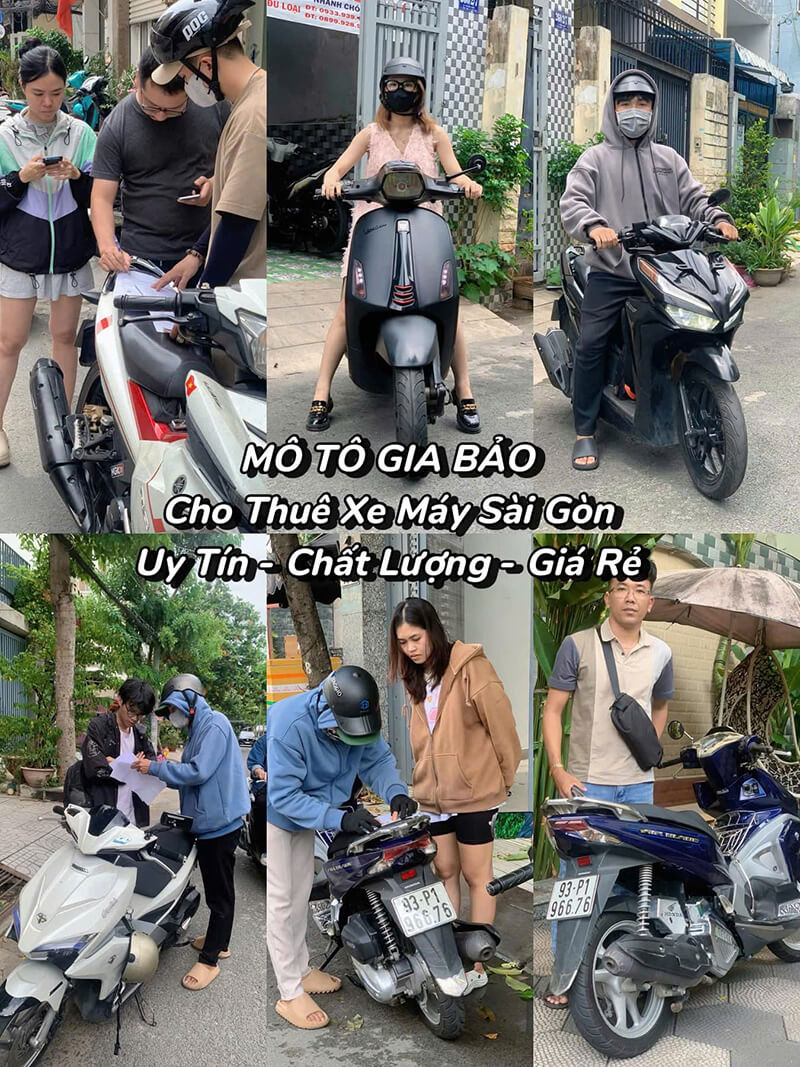 Cho thuê xe máy Quận Tân Bình